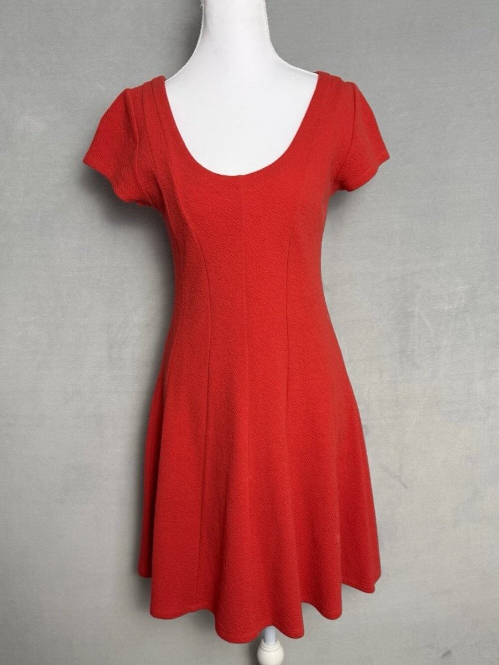 Anthropologie Maeve Textured Fit and Flare Dress